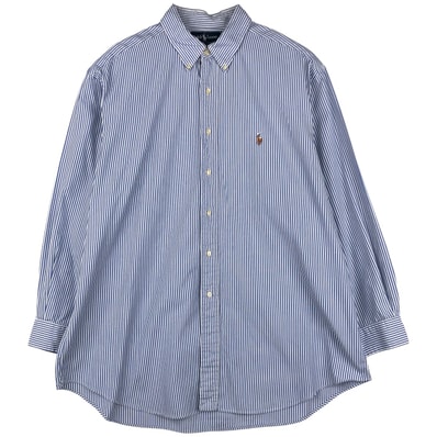 古着 ラルフローレン Ralph Lauren YARMOUTH 長袖 ボタンダウンストライプシャツ メンズXL相当/eaa597721