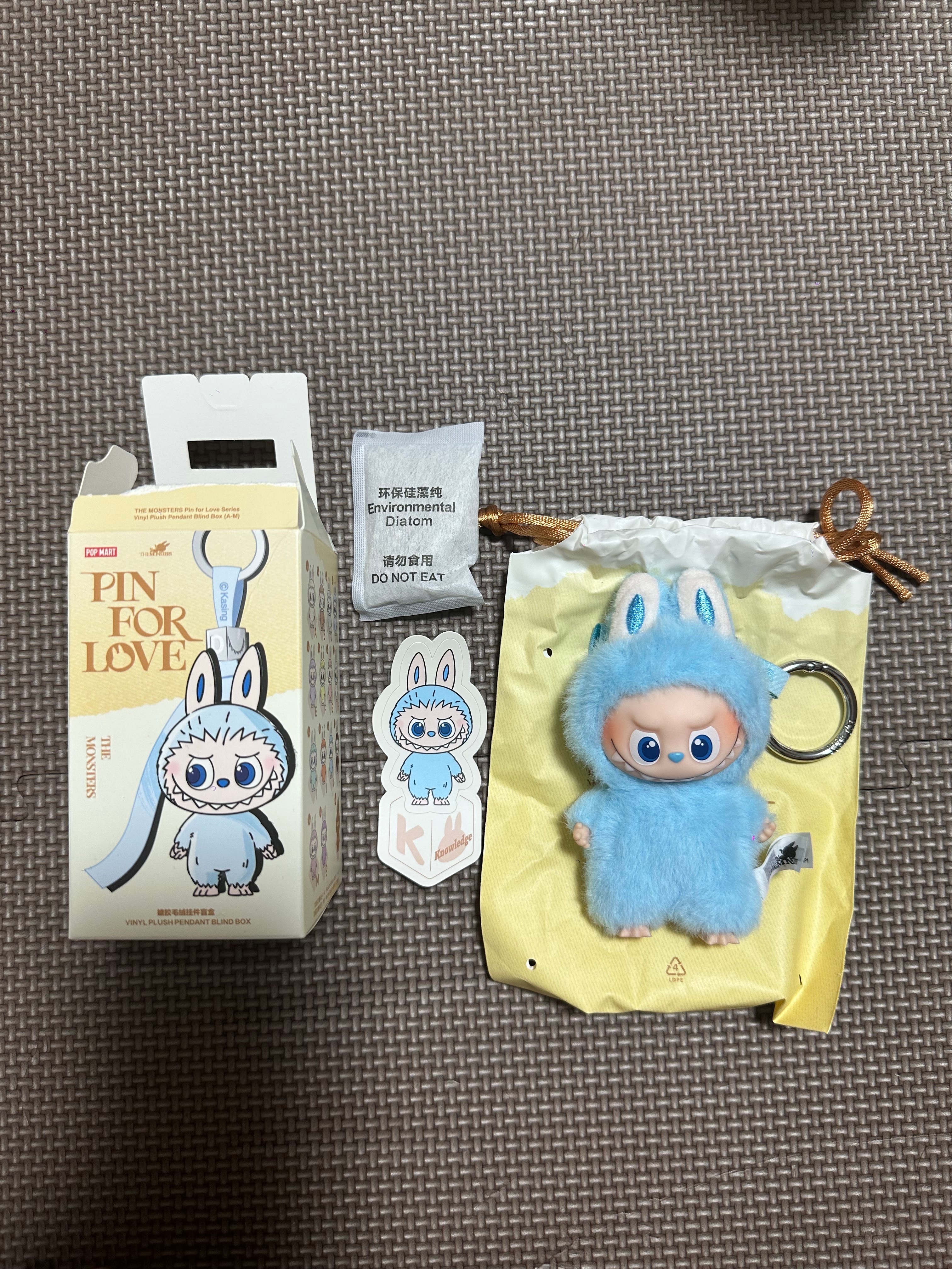 POP MART THE MONSTERS (LABUBU) Pin for Love Series-Vinyl Plush Pendant (A-M) K
