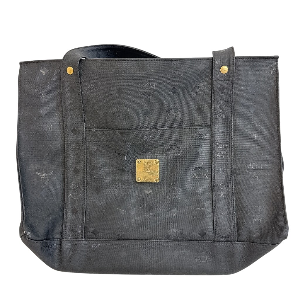 エムシーエム MCM トートバッグ ロゴグラム ゴールド