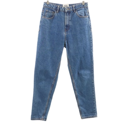 ZARA ザラ テーパードデニムパンツ 36 ブルー ジーンズ