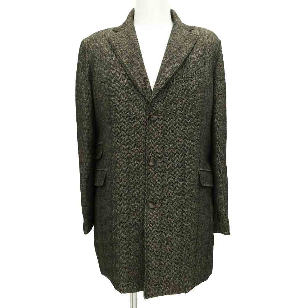 TATRAS タトラス 17AW MTA17A4434 ATELIER LINE TANARO アトリエライン タナロ ダウン チェスターコート ベージュ系 ブラック系 L 03【中古】