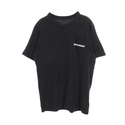 クロムハーツ CHROME HEARTS バックアーチ ロゴ USA プリント 半袖Tシャツ 衣料品 トップス コットン メンズ ブラック系 M 【中古】