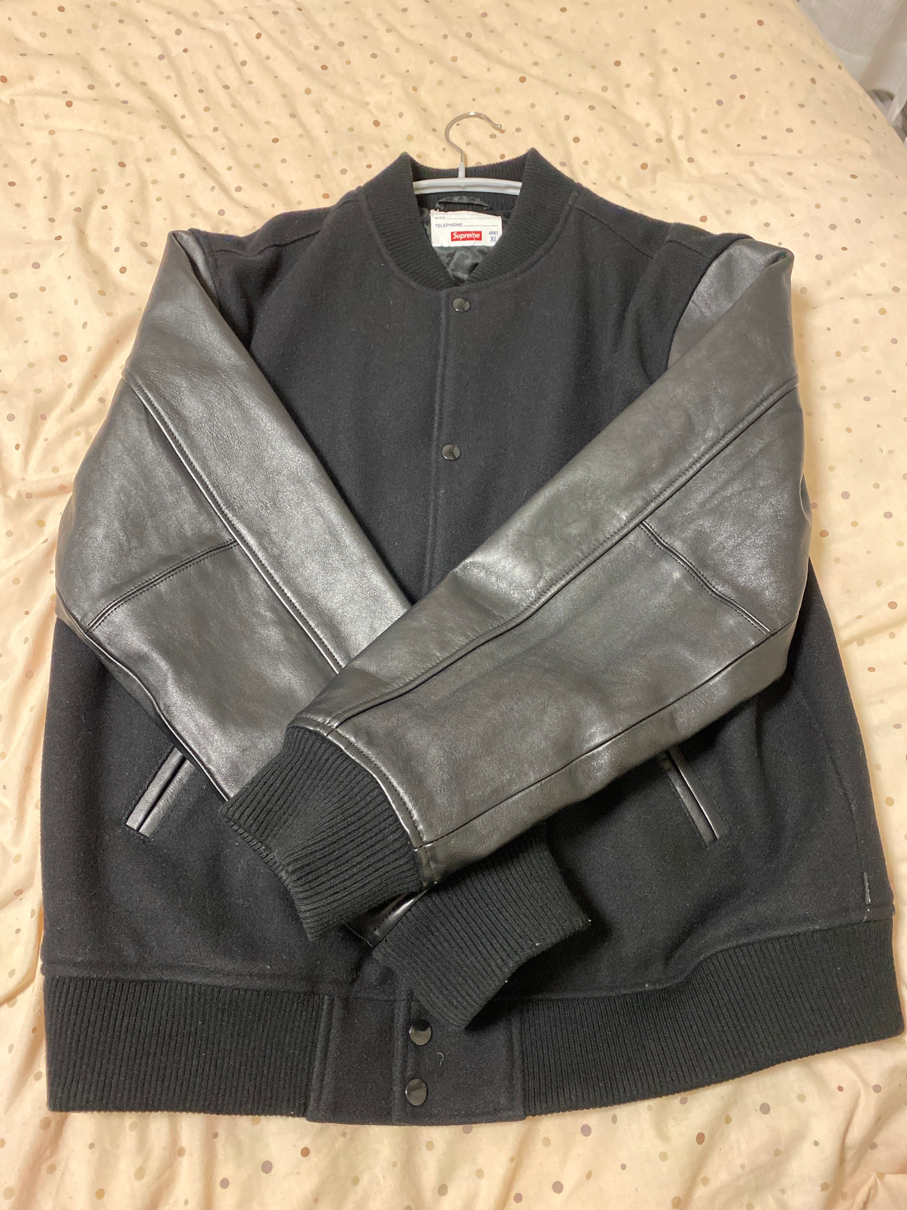 Supreme Motion Logo Varsity Jacket "Black"