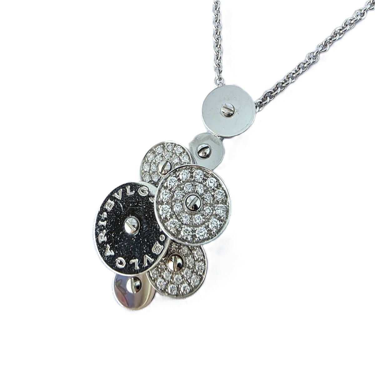 BVLGARI ブルガリ チクラディ ダイヤモンド K18WG ホワイトゴールド 44cm 15.2g ネックレス K18ホワイトゴールド レディース【中古】