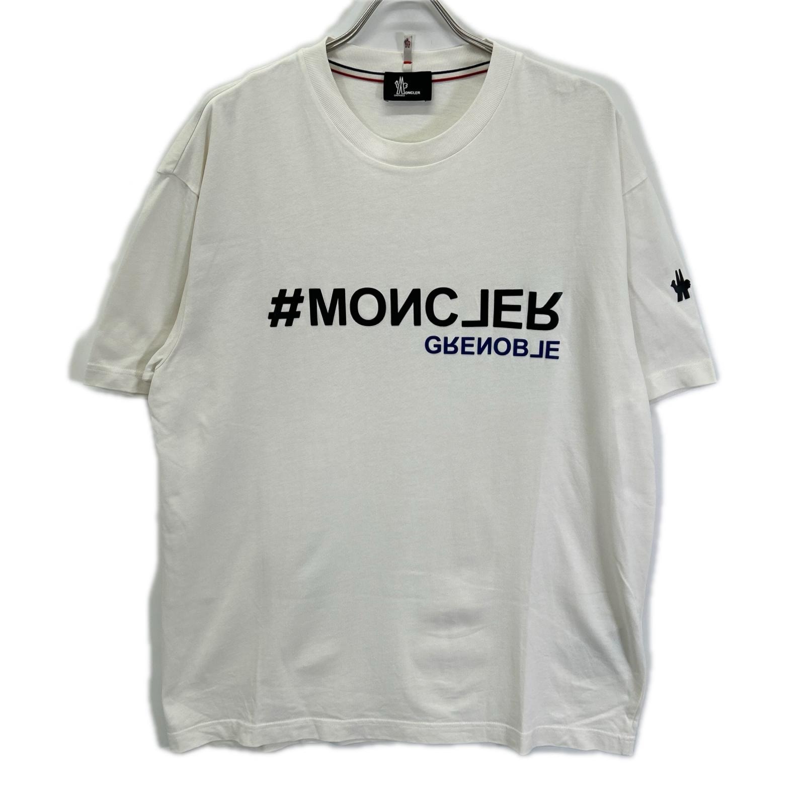 モンクレール 22年 ホワイト ラバーロゴ T-SHIRT MANICA CORTA XL