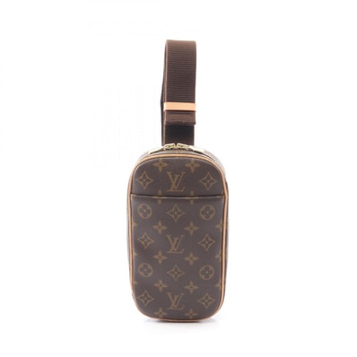 ルイ・ヴィトン LOUIS VUITTON ポシェットガンジュ ウエストバッグ ボディバッグ バッグ PVCコーティングキャンバス レザー モノグラム メンズ レディース ブラウン系 M51870 【中古】