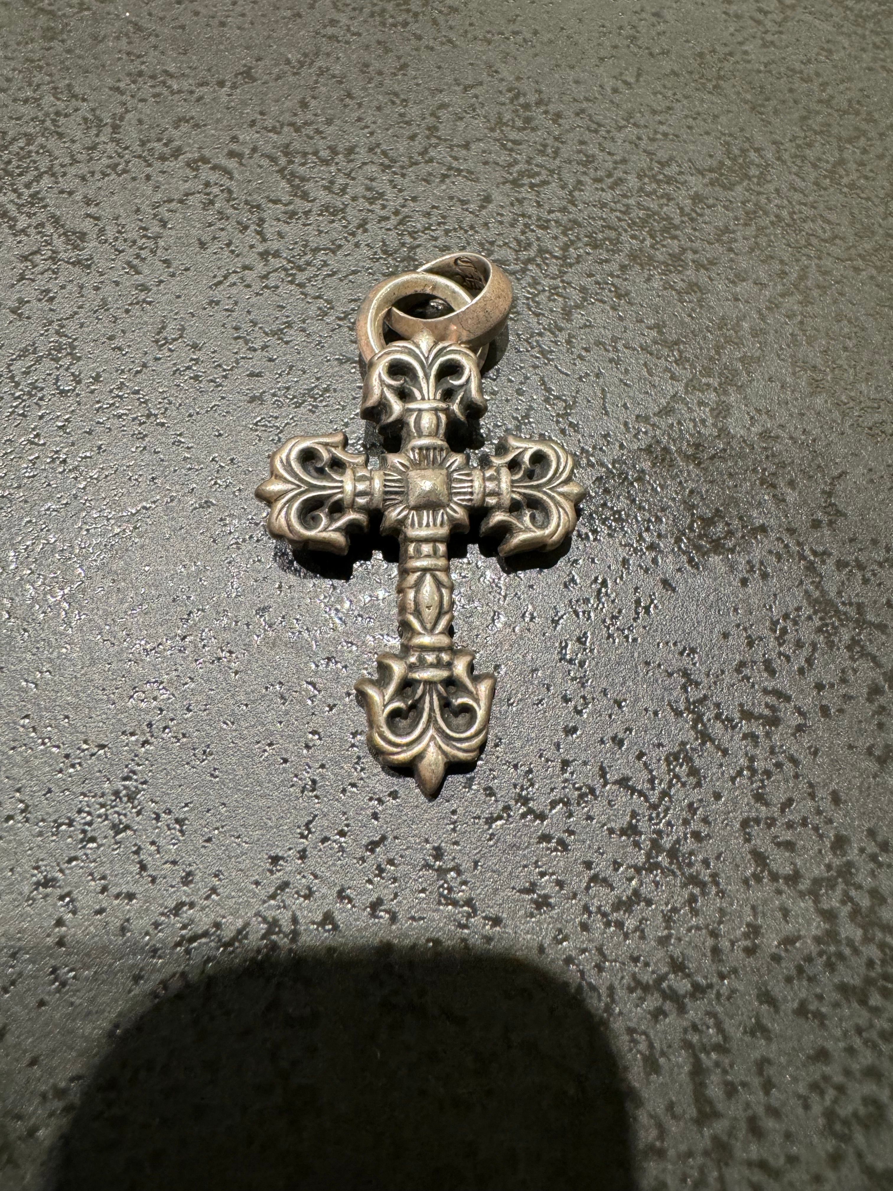 Chrome Hearts Philigree Cross Pendant XS with / Plain Bail "Silver"