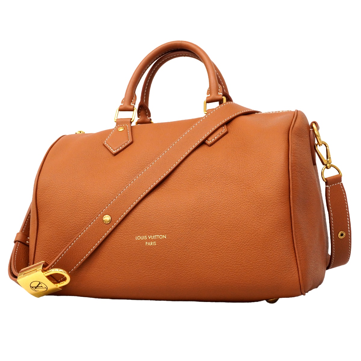 ★最終価格★SALE【6fa0001-h】ルイヴィトン ハンドバッグ ロウキー スピーディソフト30 M24892 コニャック 2wayバッグ【中古】レディース