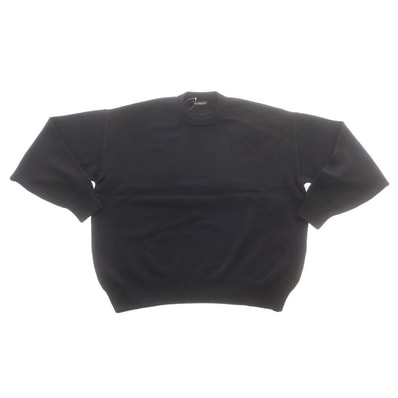 【中古】バレンシアガ BALENCIAGA ミドルゲージ カシミヤ クルーネック プルオーバーニット ブラック【サイズXS】【メンズ】