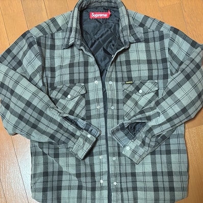 Supreme Quilted Flannel Snap Shirt "Black"