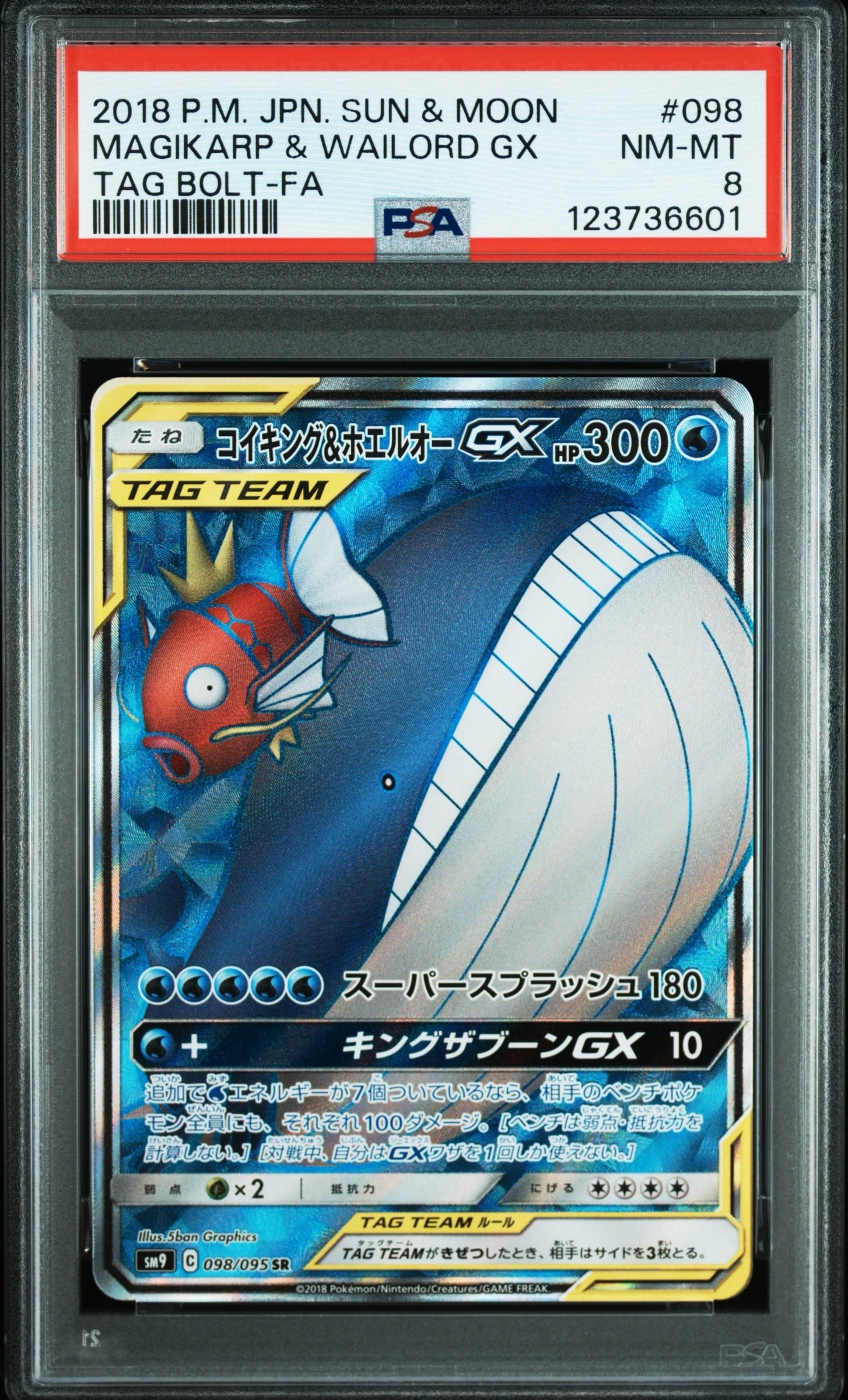 コイキング&ホエルオーGX SR [SM9 098/095](拡張パック「タッグボルト