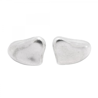 【6jdb0119-k】ティファニー ピアス フルハート シルバー925【中古】レディース