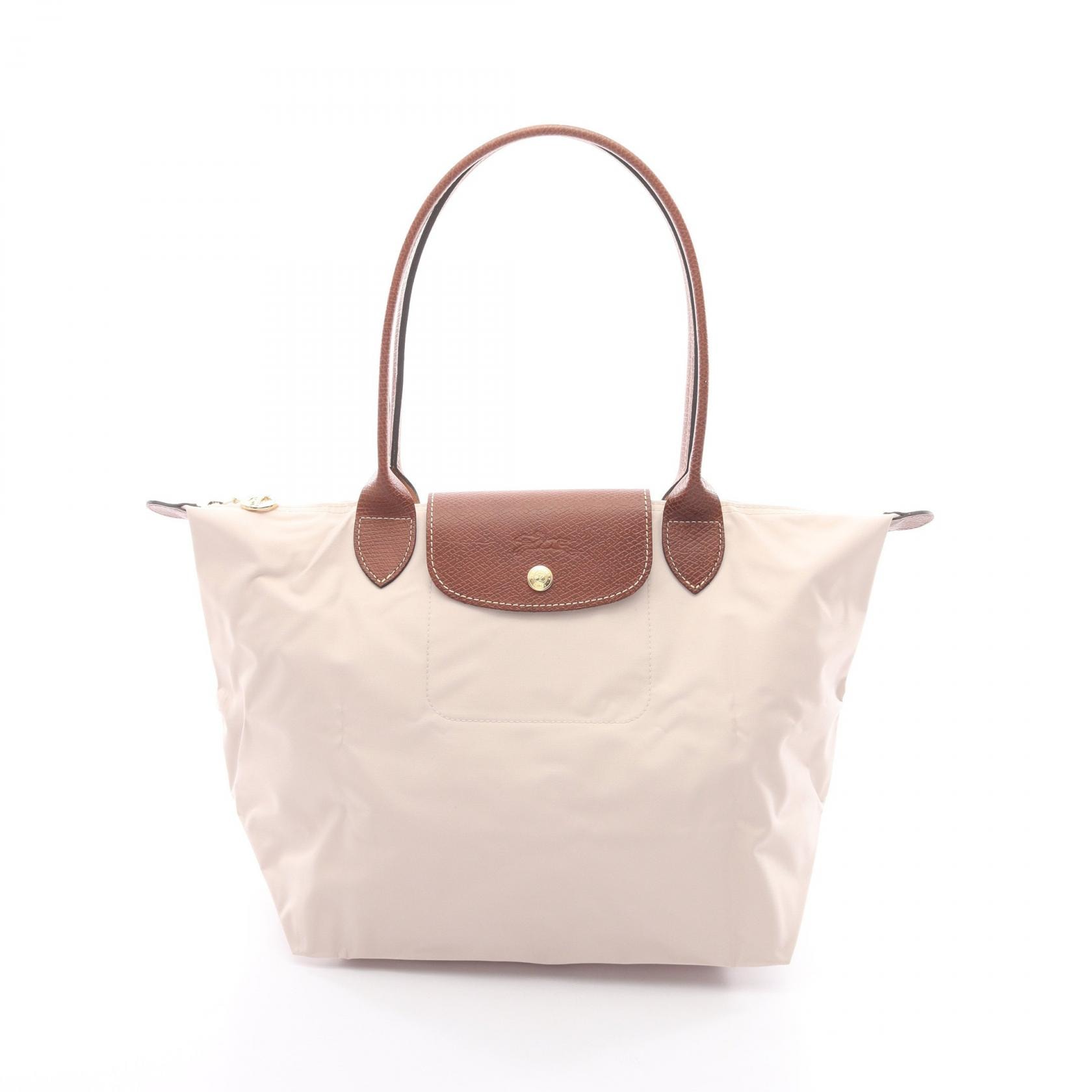 ロンシャン Longchamp LE PLIAGE ORIGINAL M ル プリアージュ オリジナル M トートバッグ バッグ キャンバス レザー レディース ベージュ系 / ブラウン系 L2605089P71L2605089P 【中古】