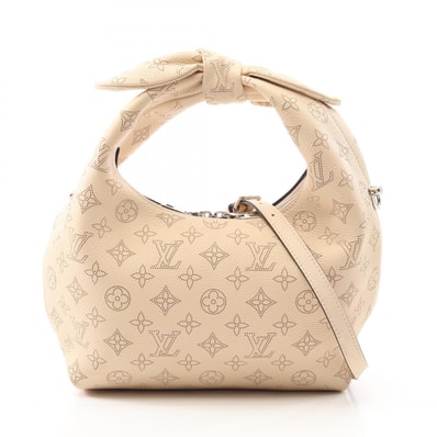 ルイ・ヴィトン LOUIS VUITTON ホワイノットPM ハンドバッグ バッグ レザー マヒナ クレーム レディース ベージュ系 M20700 【中古】