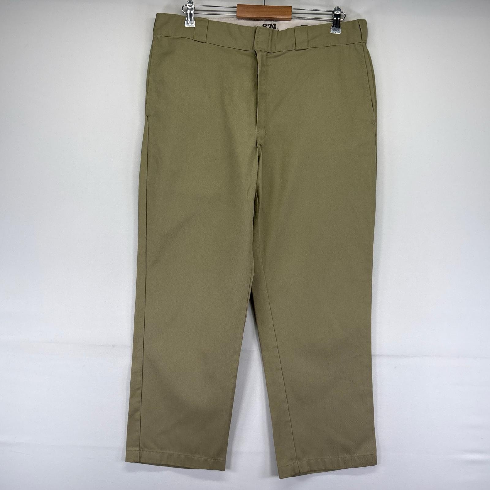 古着 ディッキーズ Dickies パンツ 874 ワークパンツ チノパン スラックス ジッパーフライ ストレート w38 L29  ベージュ系 メンズ