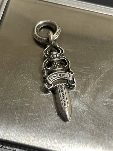 Chrome Hearts # 5 Dagger Charm "Silver"