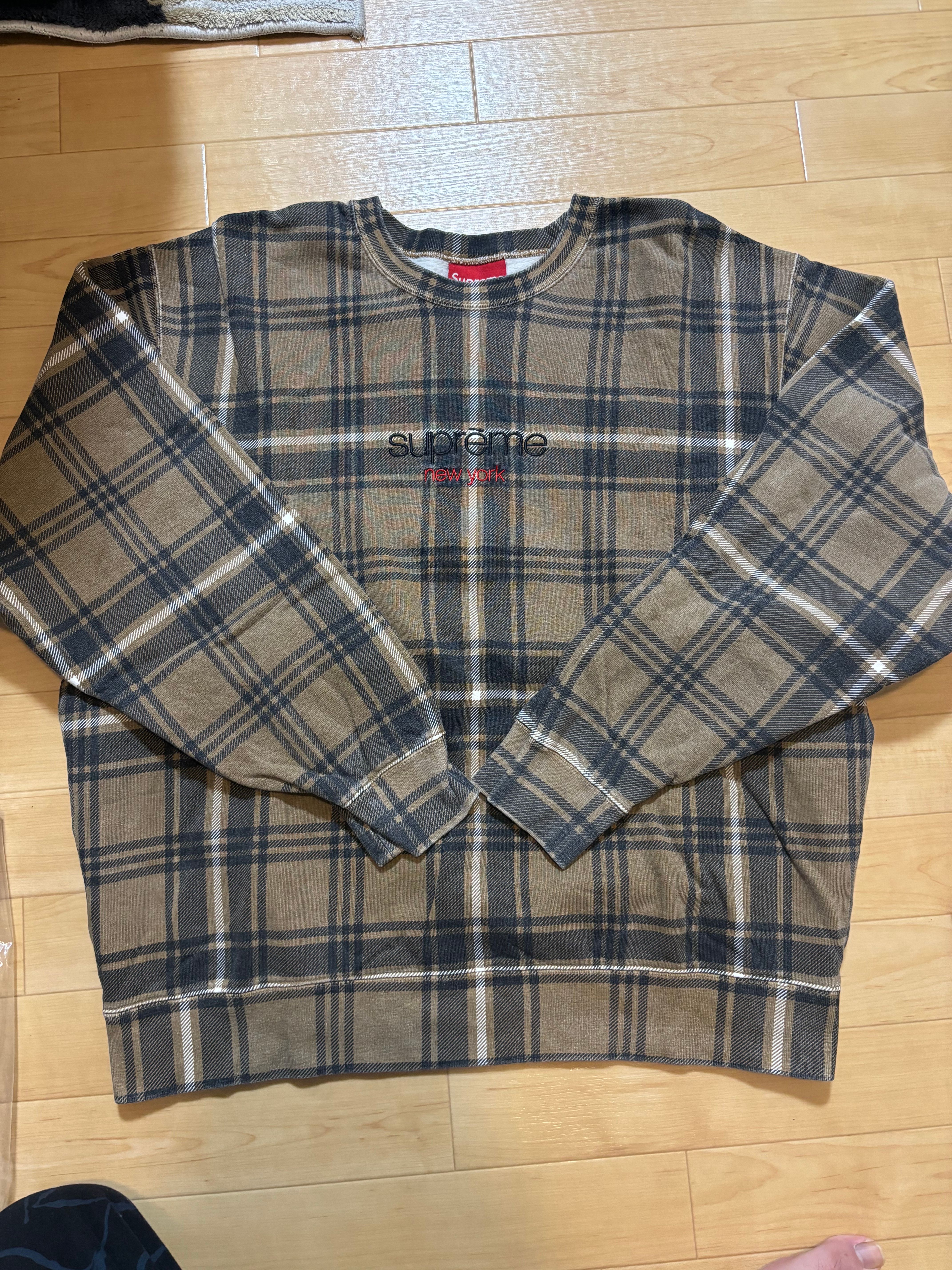Supreme Plaid Crewneck 