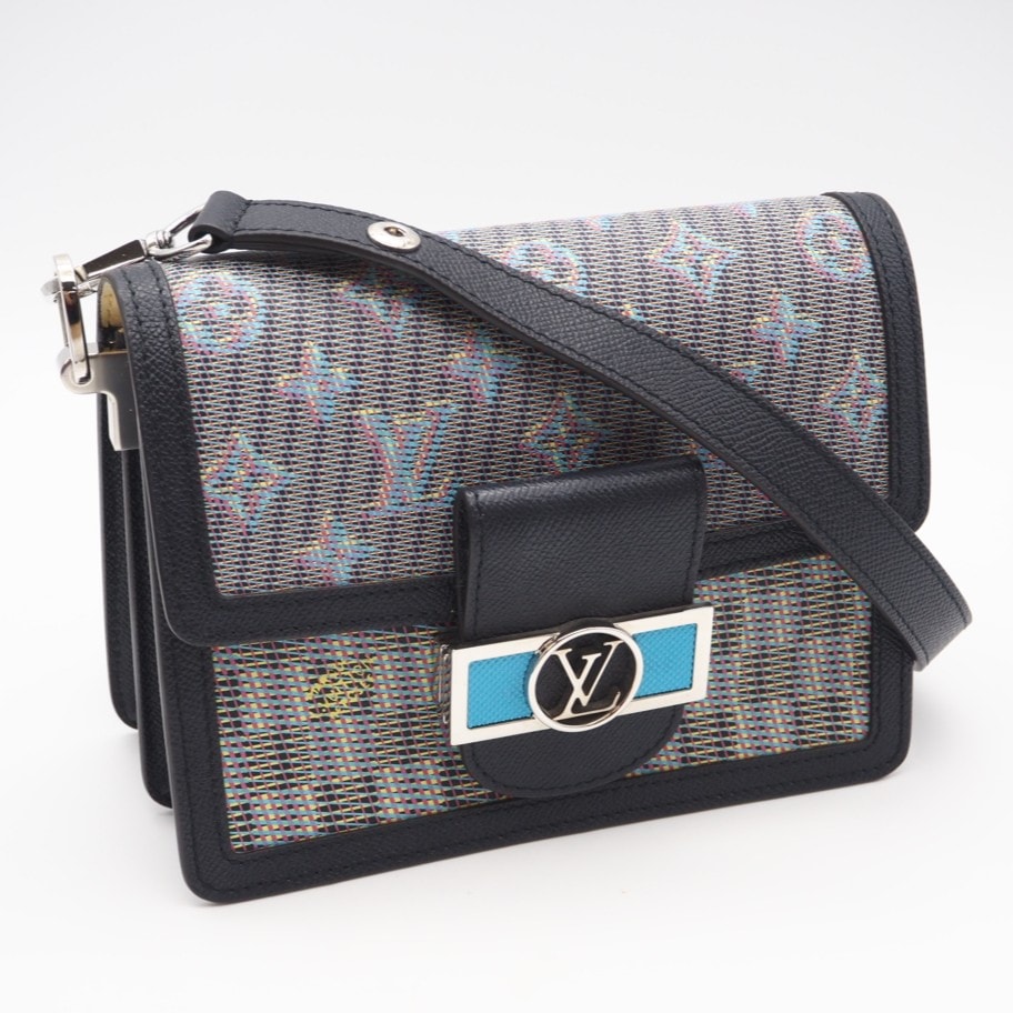 極美品 LOUIS VUITTON ルイ・ヴィトン カーフレザー ドーフィーヌ MINI M55454 ショルダーバッグ マルチカラー カーフレザー レディース