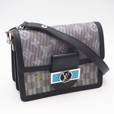 極美品 LOUIS VUITTON ルイ・ヴィトン カーフレザー ドーフィーヌ MINI M55454 ショルダーバッグ マルチカラー カーフレザー レディース