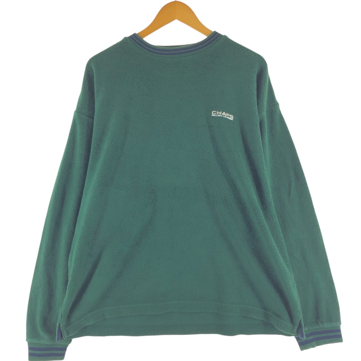古着 90年代 ラルフローレン Ralph Lauren CHAPS チャップス フリースカットソー メンズL相当 ヴィンテージ/eaa455488