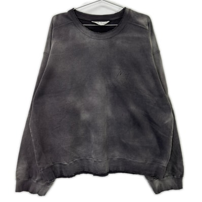 アンセルム ANC-CT114 ダークプラム/D.PLUM UNEVENNESS SWEAT SHIRT 染色グラデーションスウェット 2