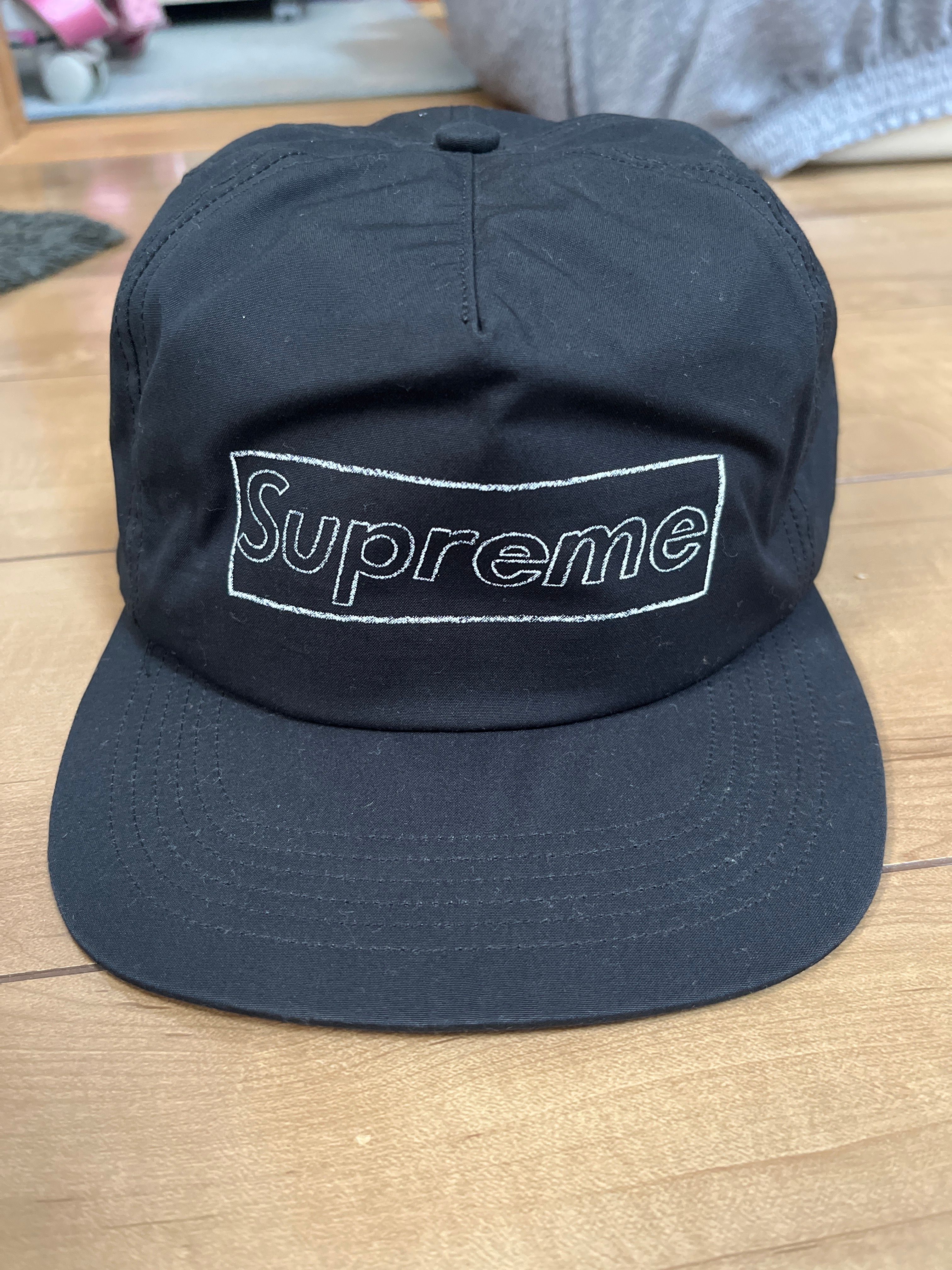 Supreme KAWS Chalk Logo 5-Panel "Black"