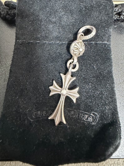 Chrome Hearts 1 Ball Tiny CH Cross Charm "Silver"