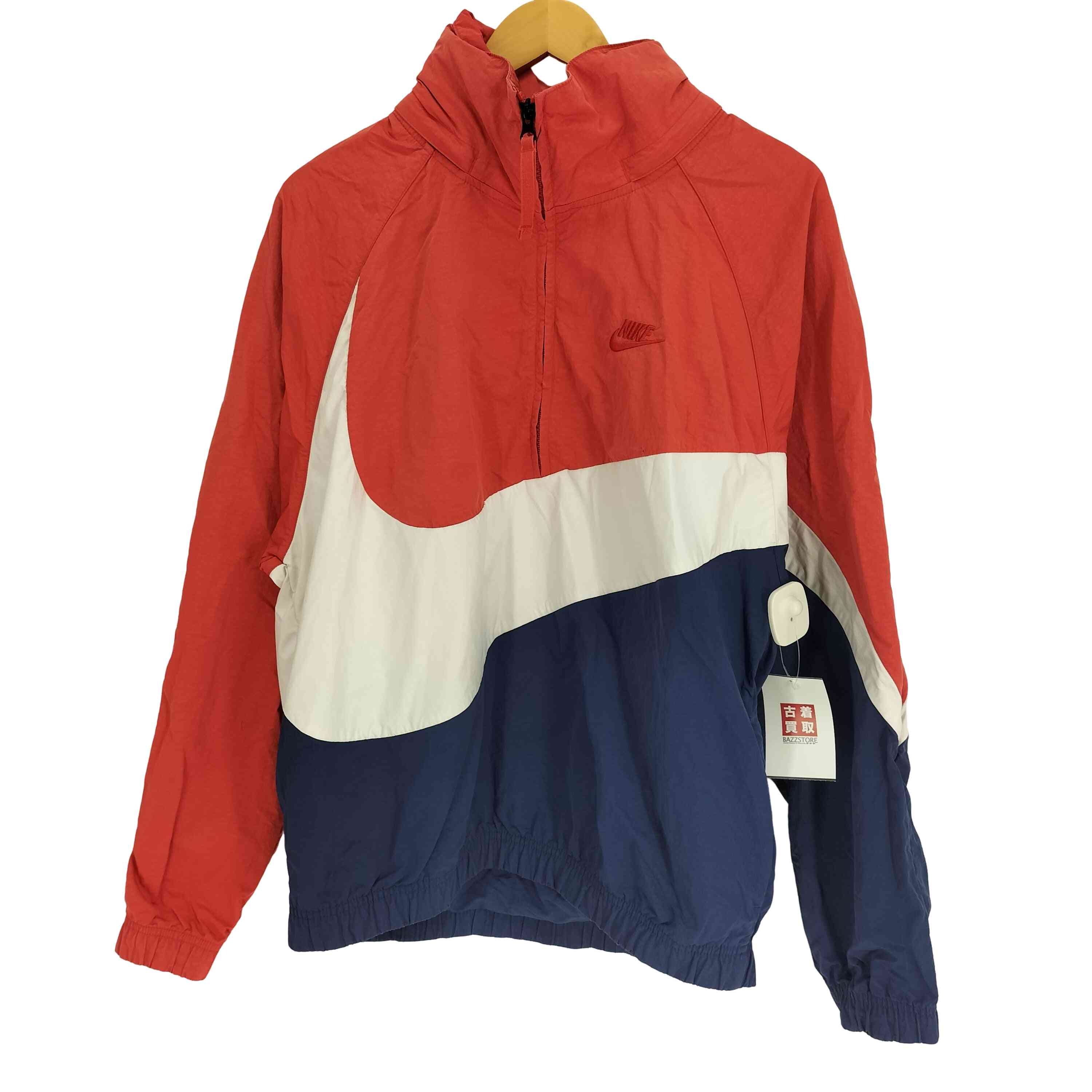 スウッシュ刺繍 トリコロール ナイロン ANORAK JACKET アノラックジャケット【1140035675084】