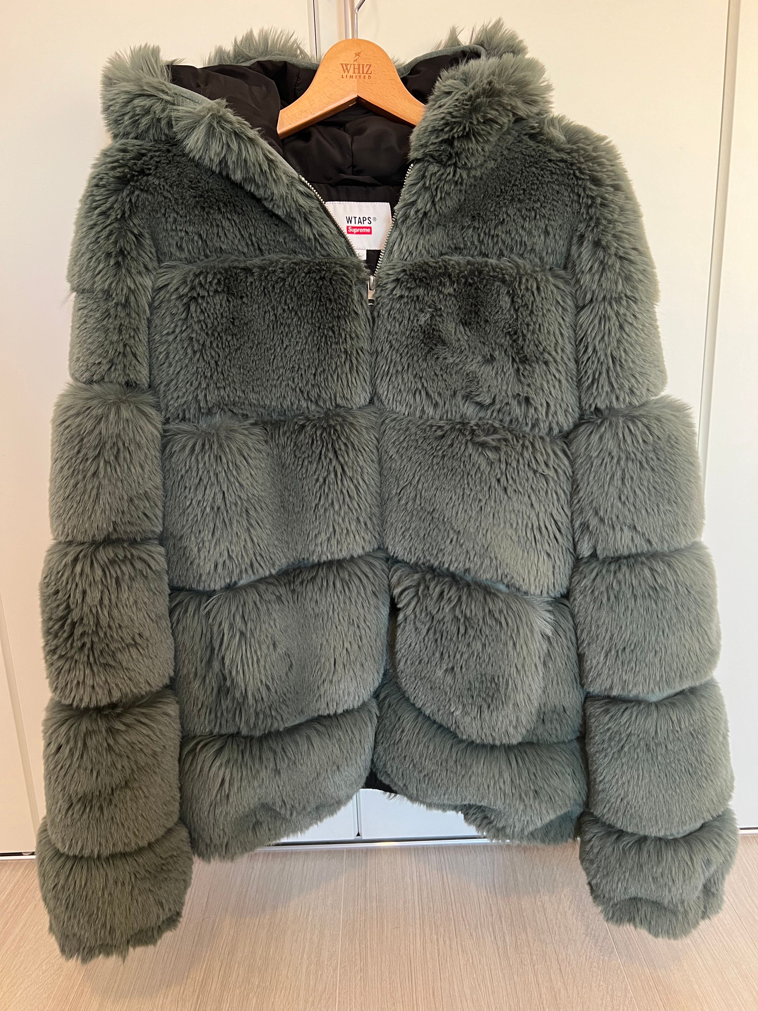 Supreme / WTAPS Faux Fur Hooded Jacket "Green"
