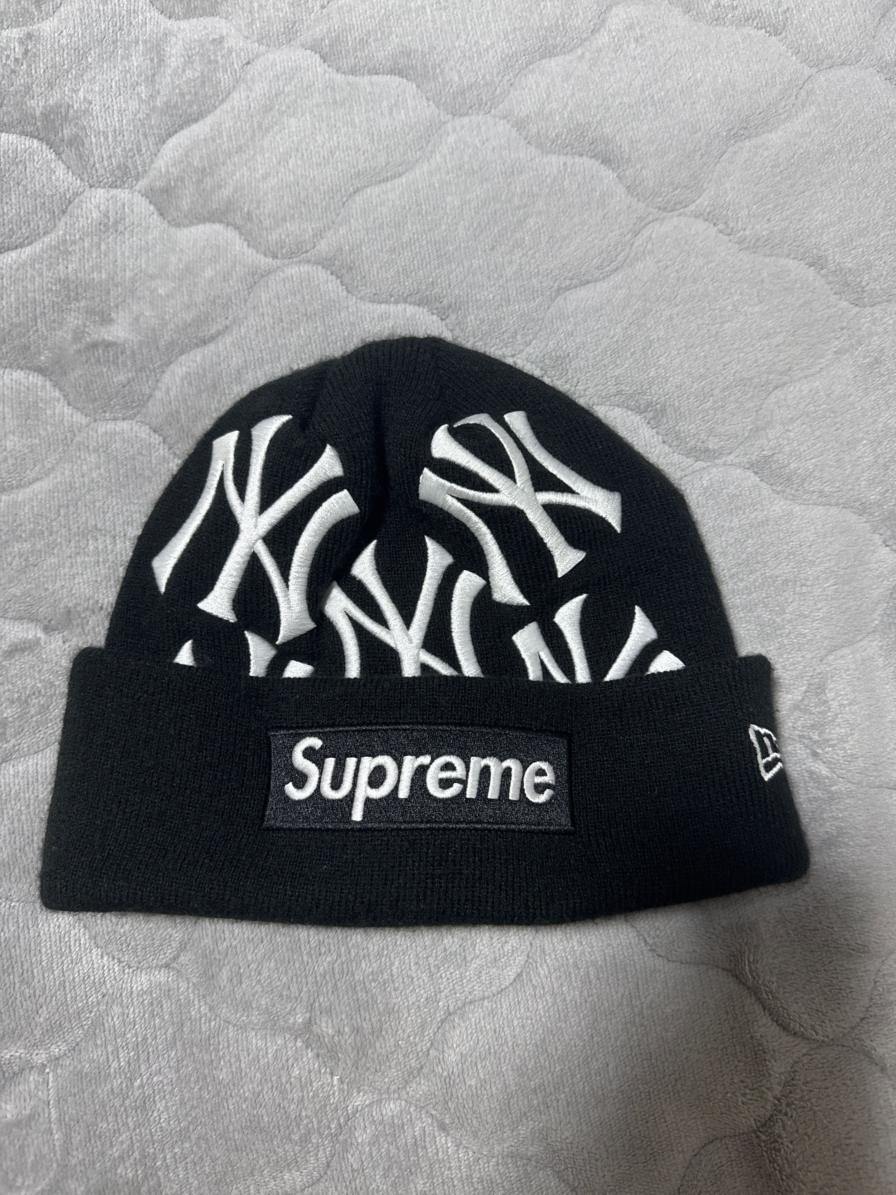 Supreme / New York Yankees / New Era Box Logo Beanie "Black"