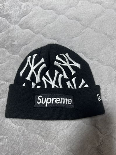 Supreme / New York Yankees / New Era Box Logo Beanie "Black"
