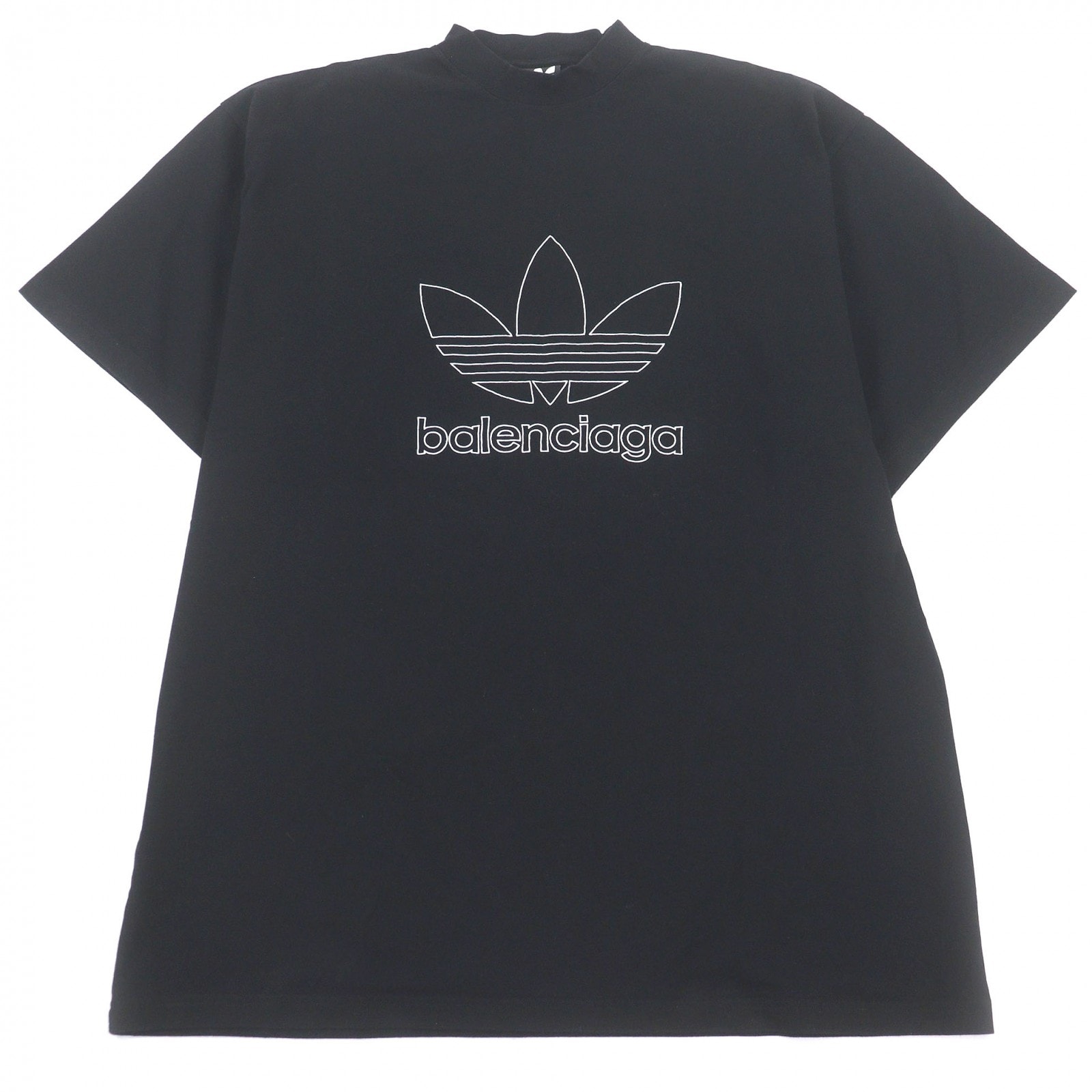 未使用品 バレンシアガ アディダス 半袖Tシャツ ブラック 3 723976