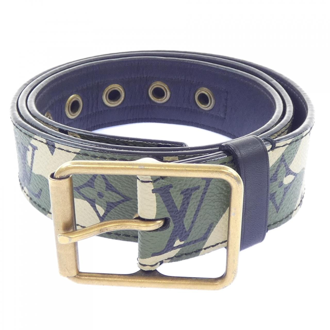 ルイヴィトン LOUIS VUITTON サンチュール モノグラモフラージュ 35mm 村上隆 M9646 BELT
