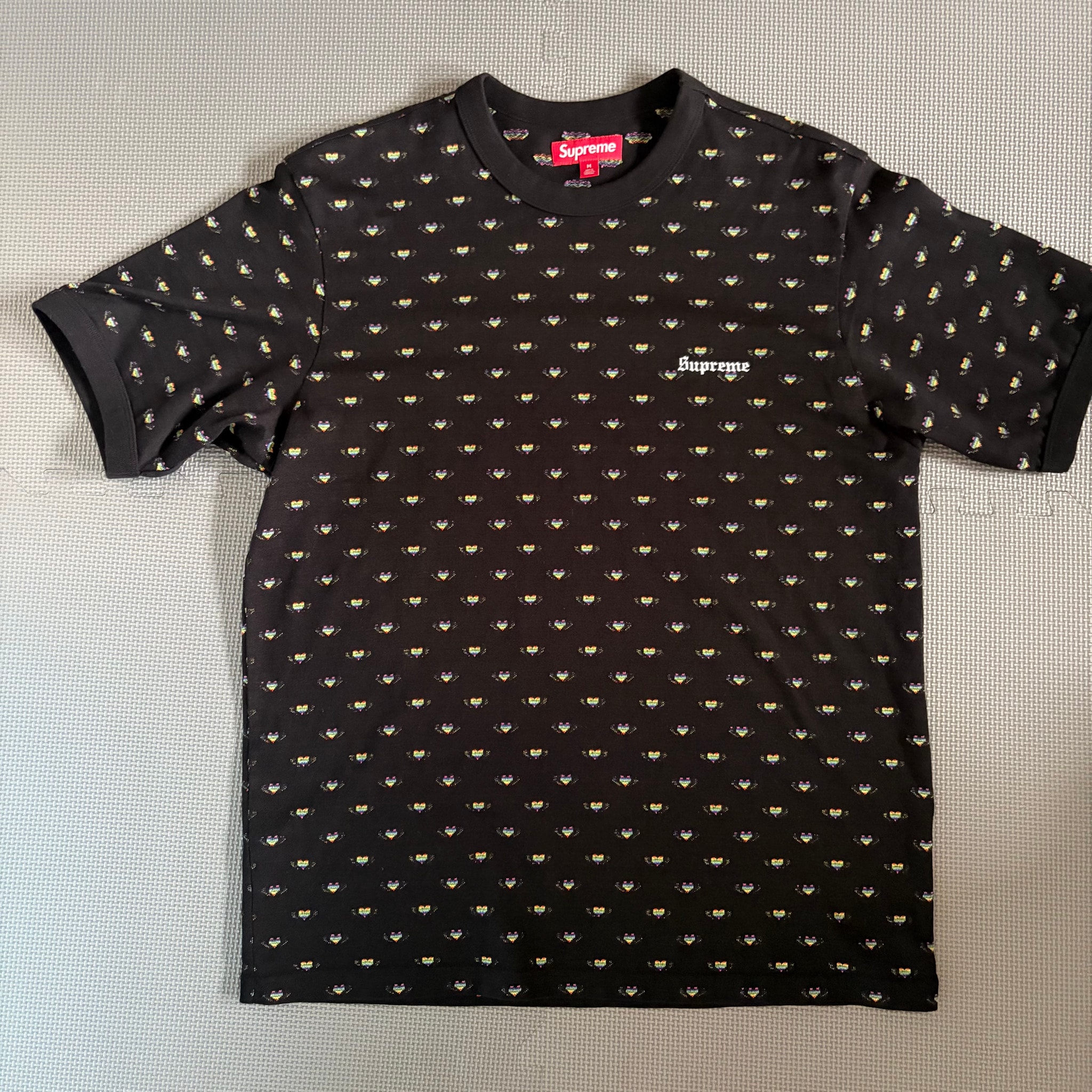 Supreme Hearts Intarsia Ringer Tee "Black"