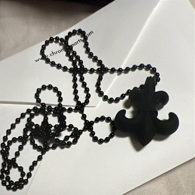 Chrome Hearts Rubber BS Flare Silicone Necklace "Black"
