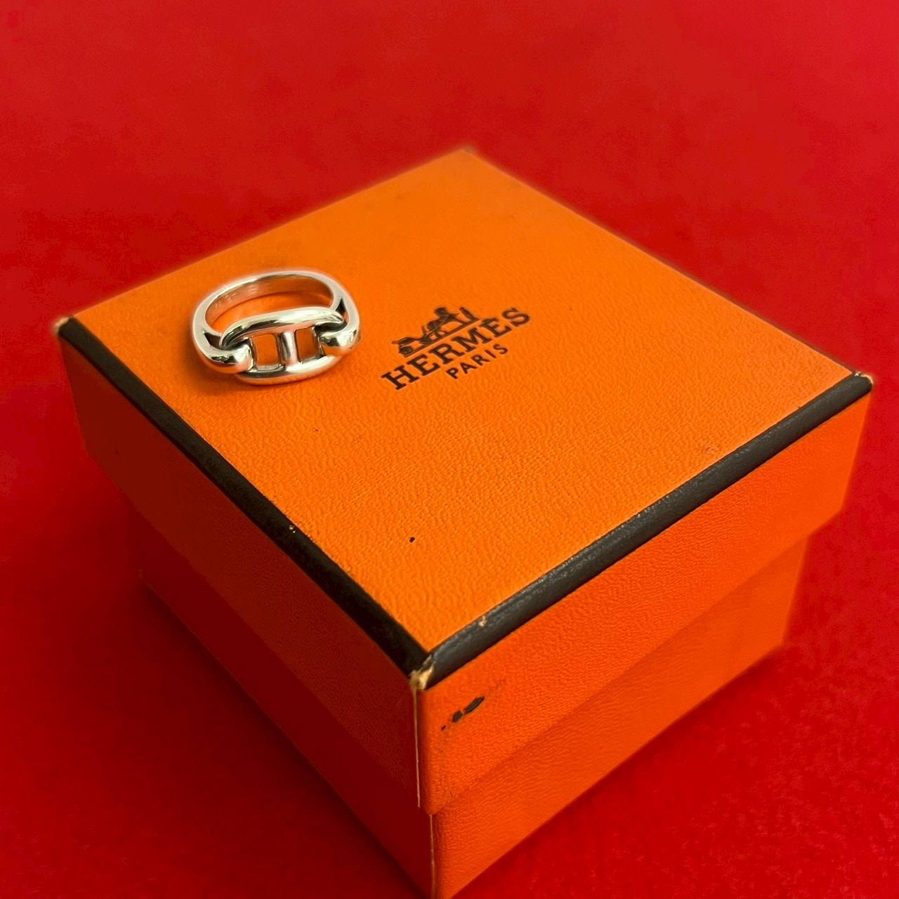 HERMES エルメス シェーヌダンクル リング シルバー925 リング・指輪 6号 シルバー
 19962