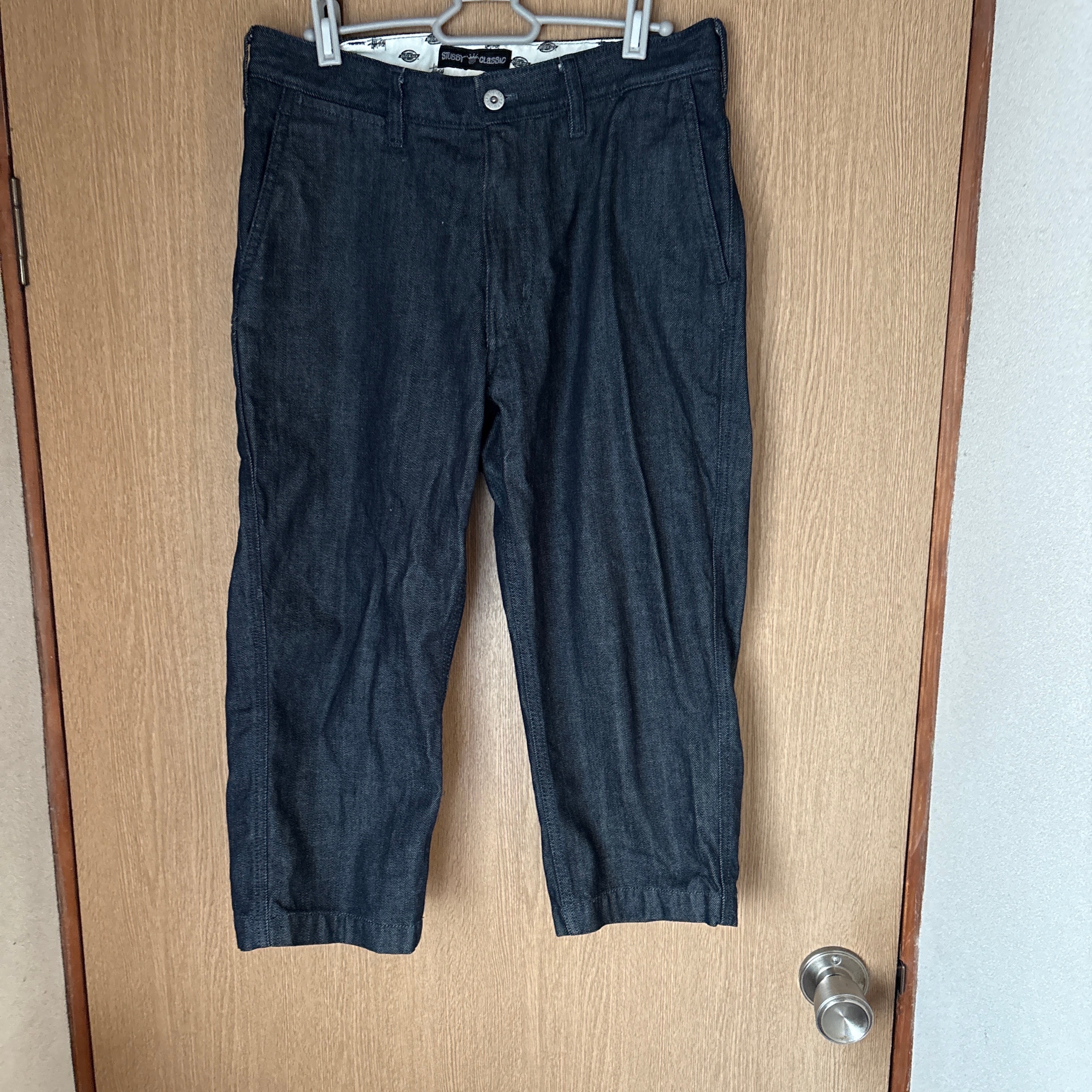 ステューシー×ディッキーズ クロップド デニムパンツ サイズ30