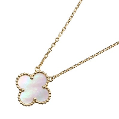 ヴァンクリーフ&アーペル Van Cleef & Arpels ヴィンテージアルハンブラ マザーオブパール ネックレス ネックレス ジュエリー K18(イエローゴールド) マザーオブパール レディース ゴールド系 / ホワイト系