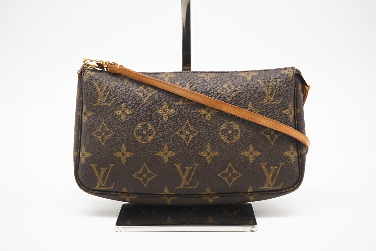 LOUIS VUITTON ルイ・ヴィトン モノグラム アクセソワール M51980 ポーチ ブラウン コーティングキャンバス レディース