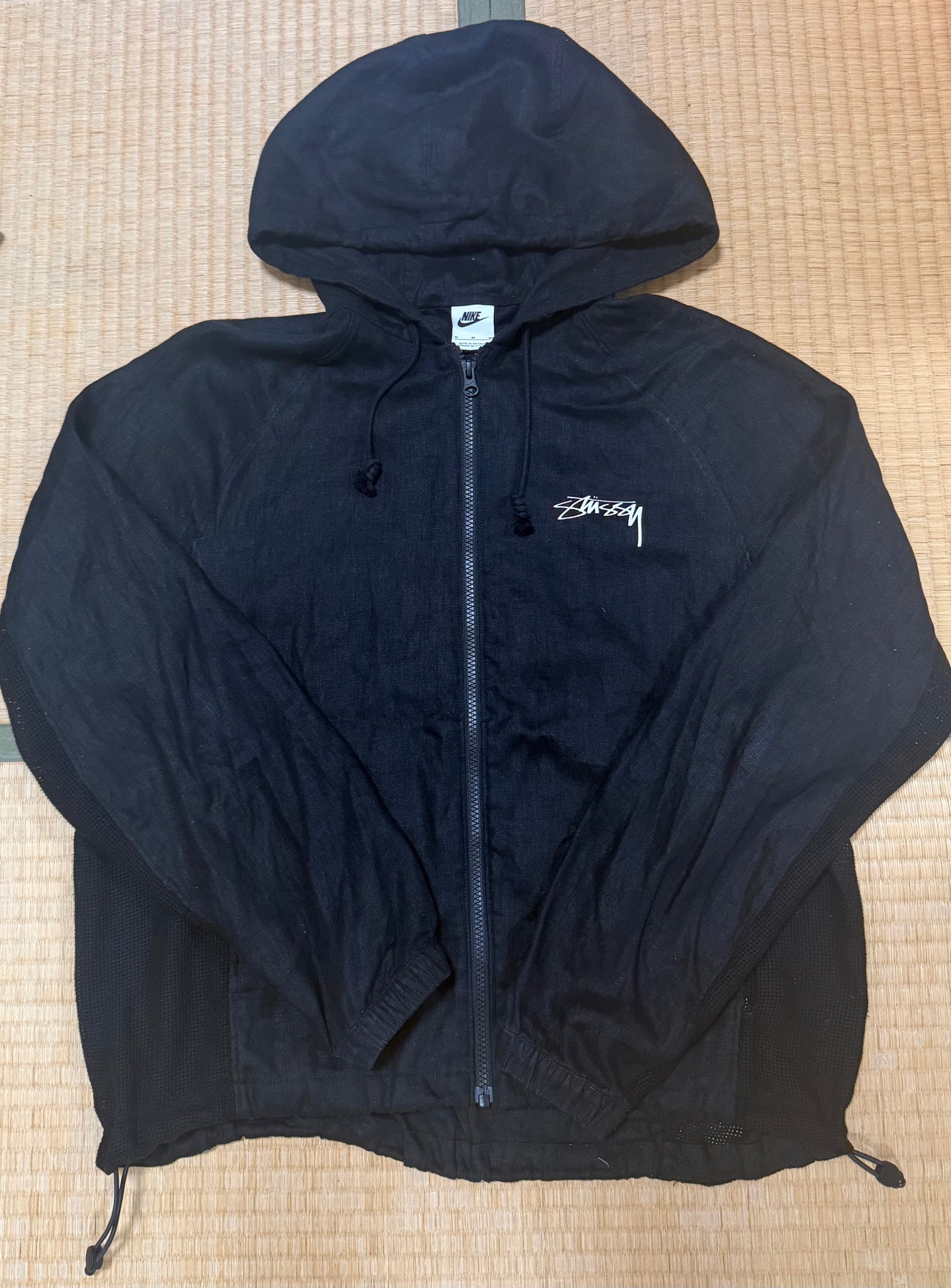 Stussy x Nike U NRG Linen Jacket Hoodie (US Size) "Black" FZ5751-010