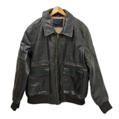 TOMMY HILFIGER トミーヒルフィガー ジャケット レザージャケット SIZE XXL ブラック