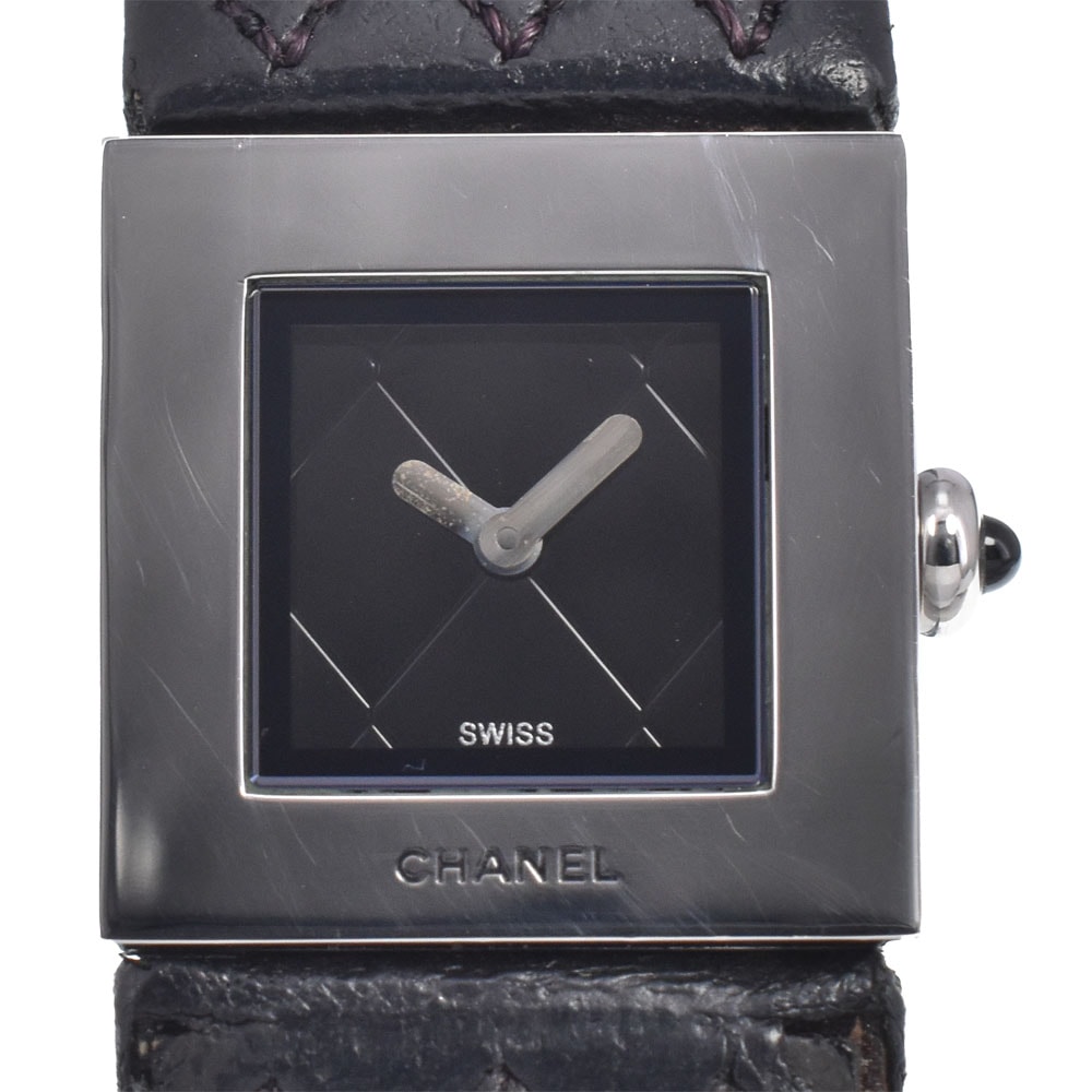 D (傷や汚れあり)】シャネル CHANEL H0116 マトラッセ ブラック