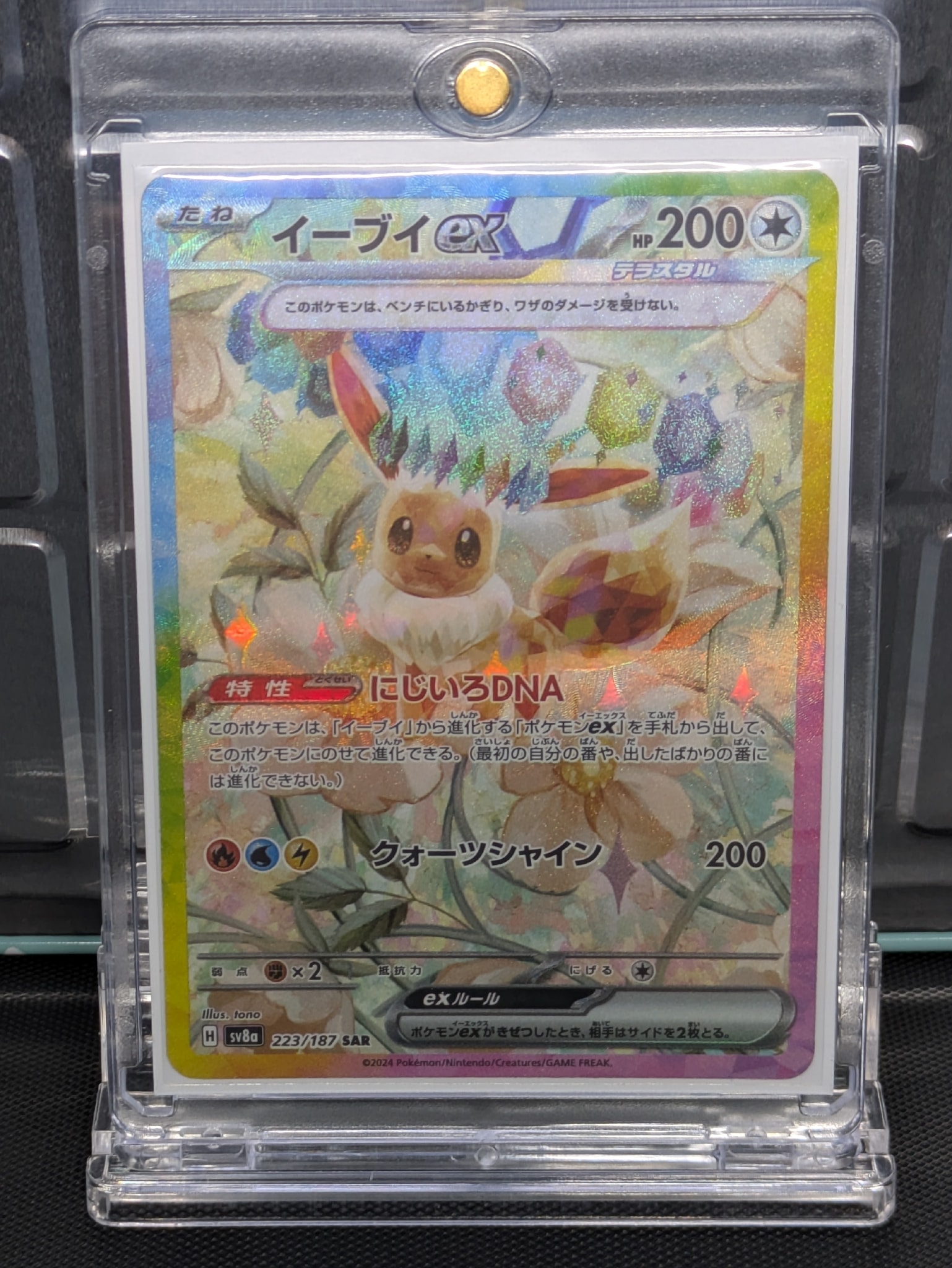 イーブイex SAR [SV8a 223/187](ハイクラスパック「テラスタルフェスex」)