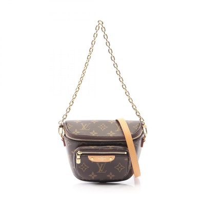 ルイ・ヴィトン LOUIS VUITTON ミニ バムバッグ ハンドバッグ バッグ PVCコーティングキャンバス レザー モノグラム レディース ブラウン系 M82335 【中古】