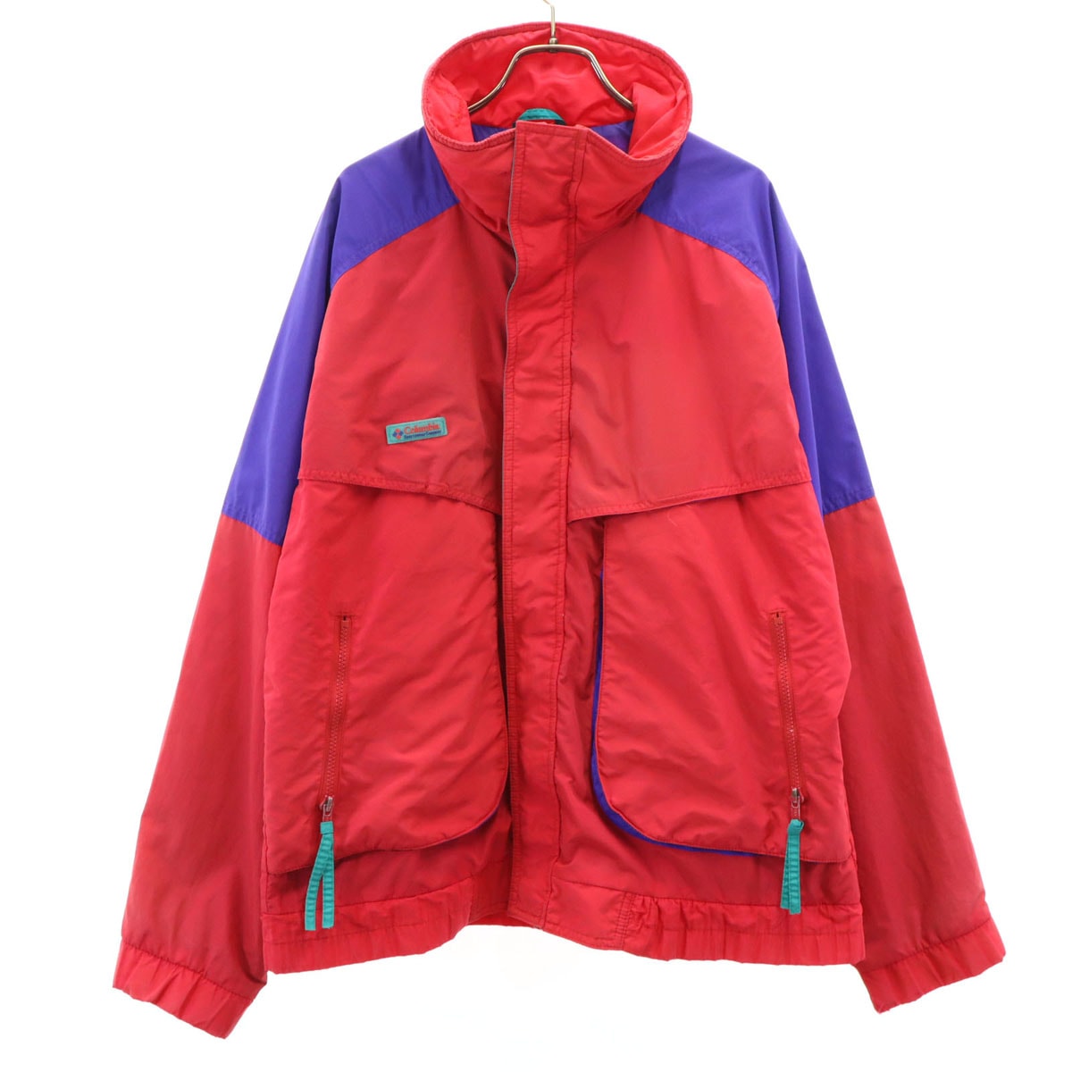 D (傷や汚れあり)】Columbia コロンビア 90s オールド バイカラー