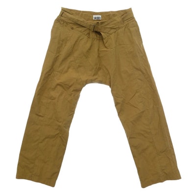 ISSEY MIYAKE イッセイミヤケ IF62FF006 FETE フェット サルエル ベルテッド パンツ ブラウン系 2【中古】