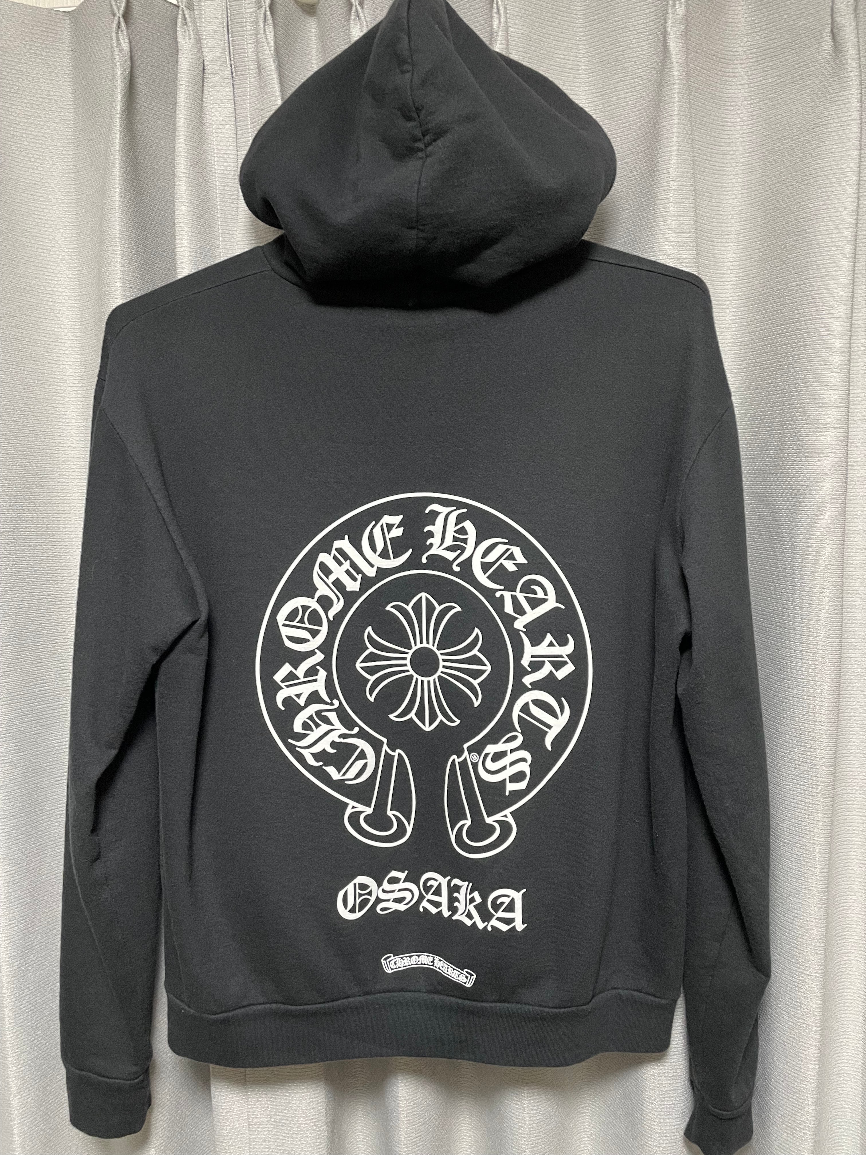 Chrome Hearts Osaka Exclusive Horseshoe Print Pullover Hoodie "Black"