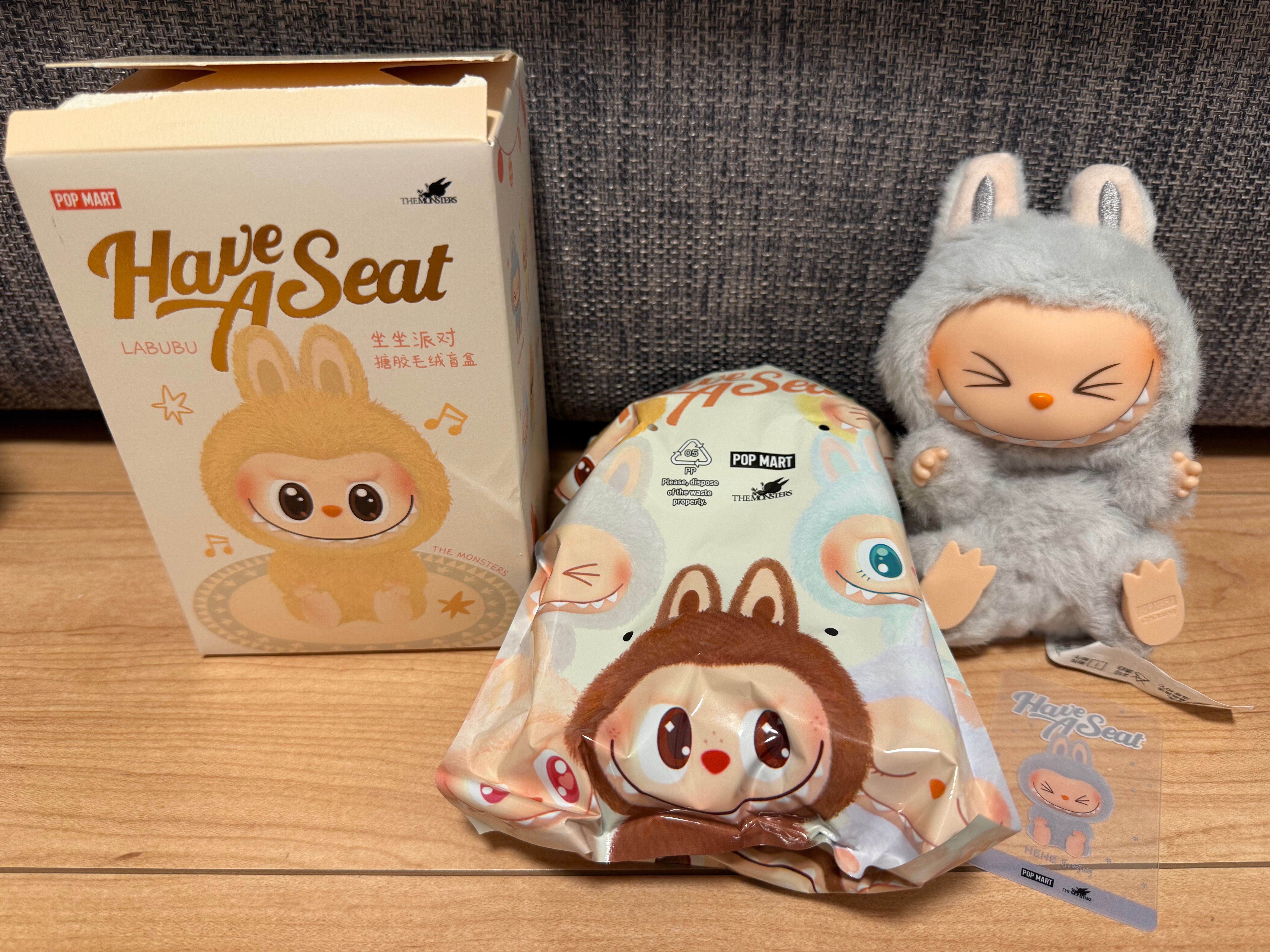 POP MART THE MONSTERS (LABUBU) Have a Seat Plush Series HEHE