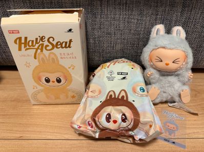 POP MART THE MONSTERS (LABUBU) Have a Seat Plush Series HEHE