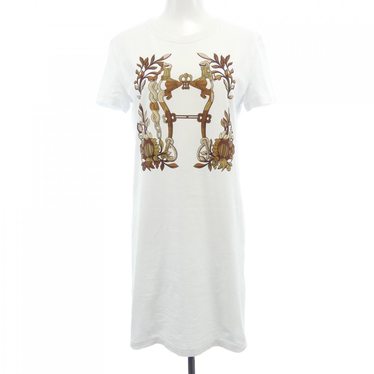 エルメス HERMES CARTOUCHE デッラ・カヴァッレリア 4E4530DA カットワンピース